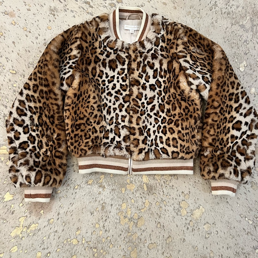SPIRITUAL GANGSTER
CHEETAH FURRY BOMBER JACKET NWT
